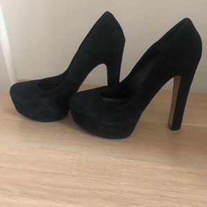 Black matte high heel